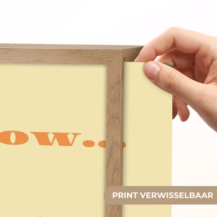 Geel - Oranje - if not now then when Light Box met batterij (Wandlamp) middel -USP_websiteprintNL