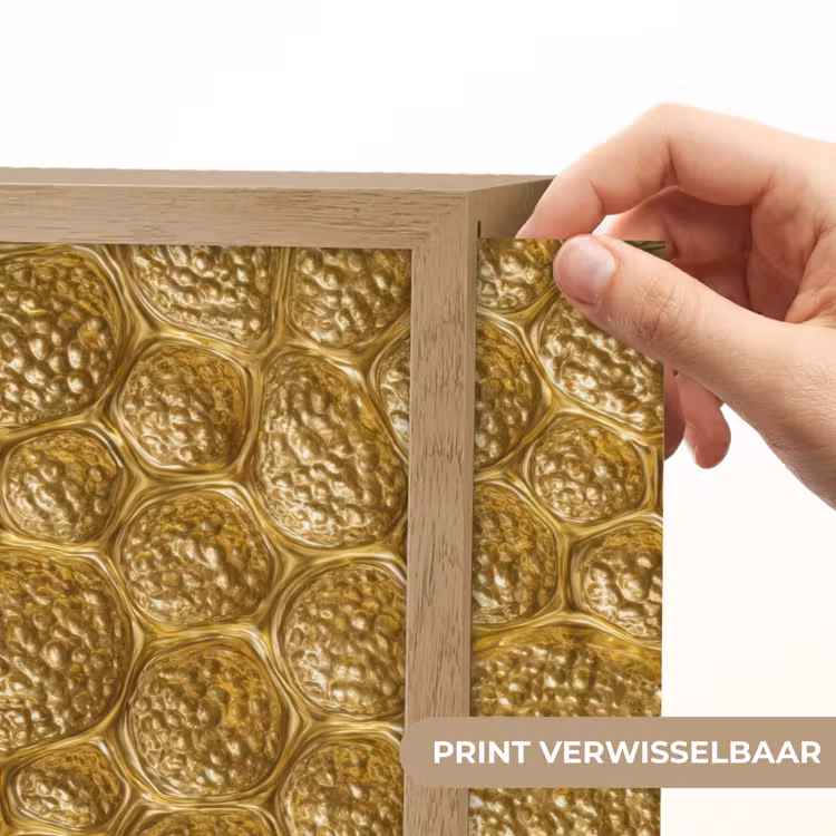 Gehamerd - Mozaïek - Antiek - Goud Light Box met batterij (Wandlamp) middel 907 -USP_websiteprintNL