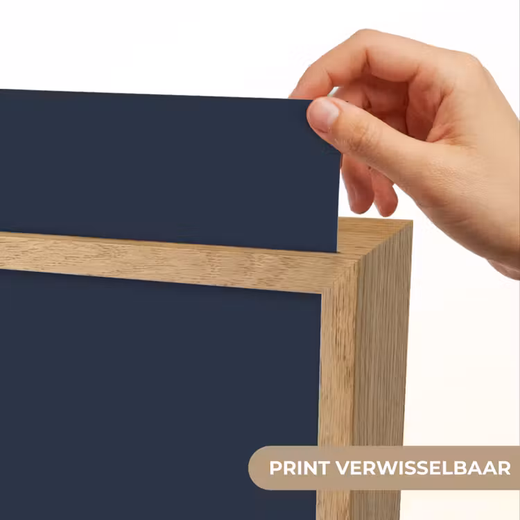 Geldersblauw - Blauw - Klassiek Light Box met kabel (Wandlamp) klein 929 -USP_websiteprintNL