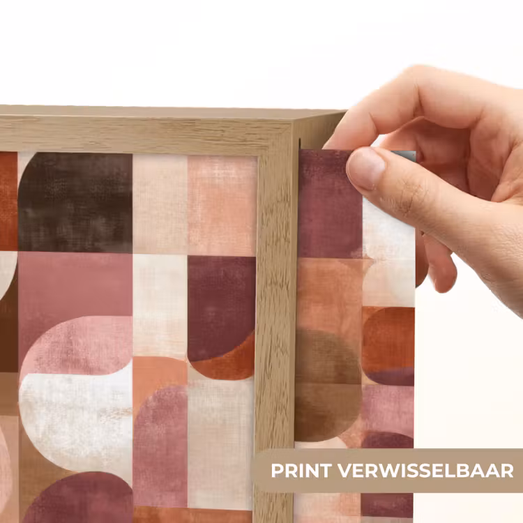 Geometrie - Modern - Retro Light Box met batterij (Wandlamp) middel 907 -USP_websiteprintNL