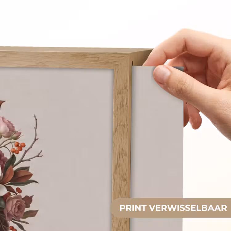 Gezicht - Boeket - Kleurrijk Light Box met batterij (Wandlamp) middel -USP_websiteprintNL
