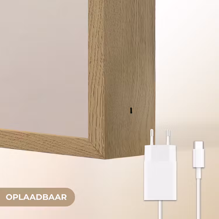 Gezicht - Boeket - Kleurrijk Light Box met batterij (Wandlamp) middel -USP_websiteoplaadbaarNL