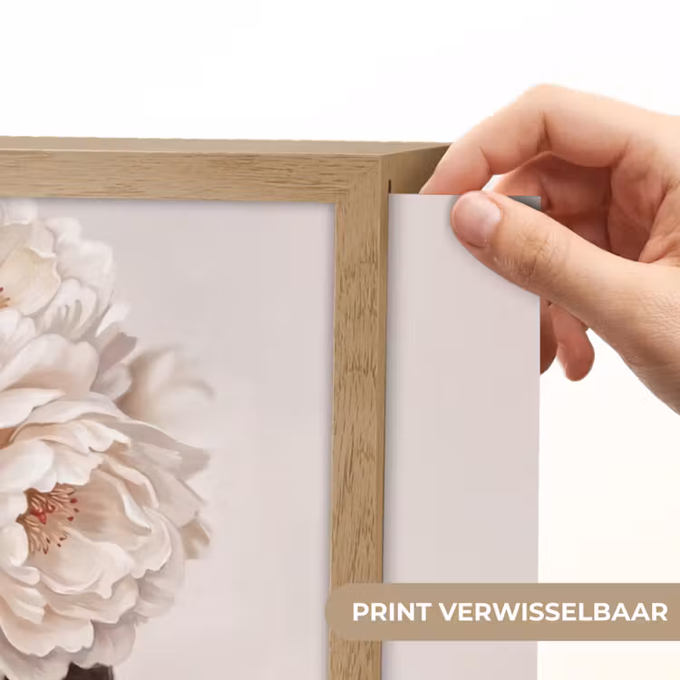 Gezicht - Pioenrozen - Crème Light Box met batterij (Wandlamp) middel -USP_websiteprintNL