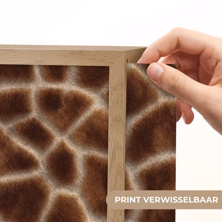 Giraf - Vacht - Bruin Light Box met batterij (Wandlamp) middel 907 -USP_websiteprintNL