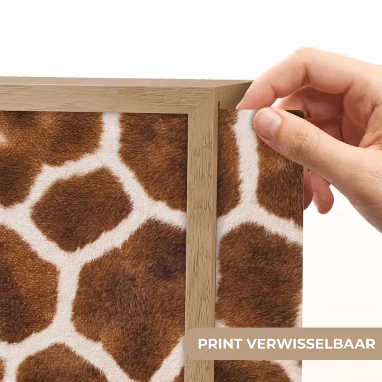 Giraf - Vacht - Klassiek - Bruin Light Box met batterij (Wandlamp) middel -USP_websiteprintNL