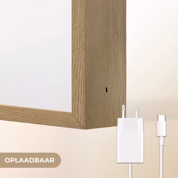 Goudvissen - Modern - Wit Light Box met batterij (Wandlamp) middel -USP_websiteoplaadbaarNL