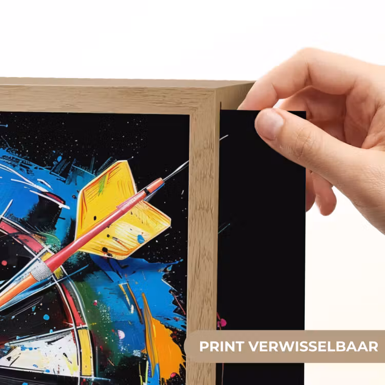 Graffiti - Sport - Darten - Dartbord Light Box met batterij (Wandlamp) middel -USP_websiteprintNL