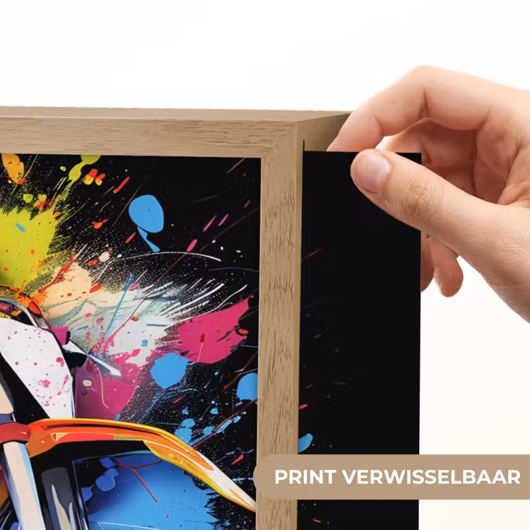 Graffiti - Sport - Motor - Motorcross Light Box met batterij (Wandlamp) middel -USP_websiteprintNL