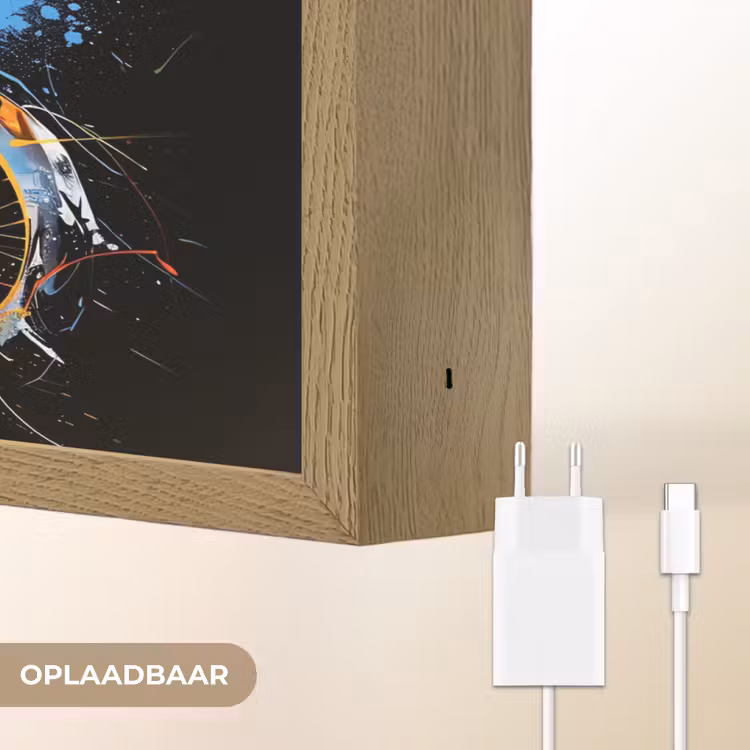 Graffiti - Sport - Motor - Motorcross Light Box met batterij (Wandlamp) middel -USP_websiteoplaadbaarNL