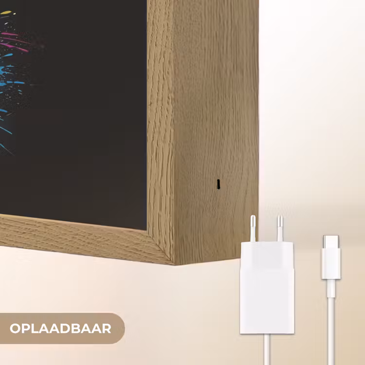 Graffiti - Sport - Wielrennen - Fiets Light Box met batterij (Wandlamp) middel -USP_websiteoplaadbaarNL