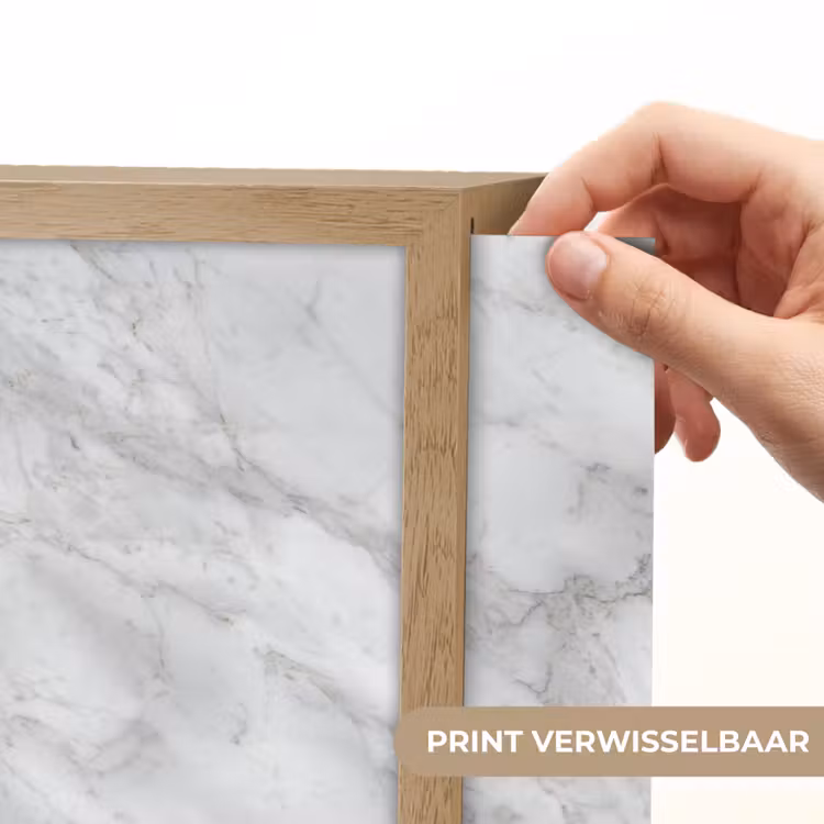 Grijs - Wit - Marmer Light Box met batterij (Wandlamp) middel 907 -USP_websiteprintNL