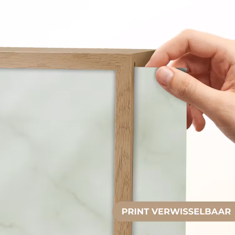 Groen - Marmer - Aders Light Box met batterij (Wandlamp) middel 907 -USP_websiteprintNL