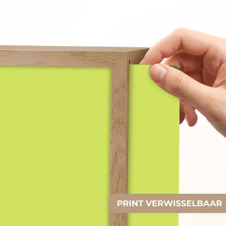Groen - Smiley - Bonjour - Roze Light Box met batterij (Wandlamp) middel -USP_websiteprintNL