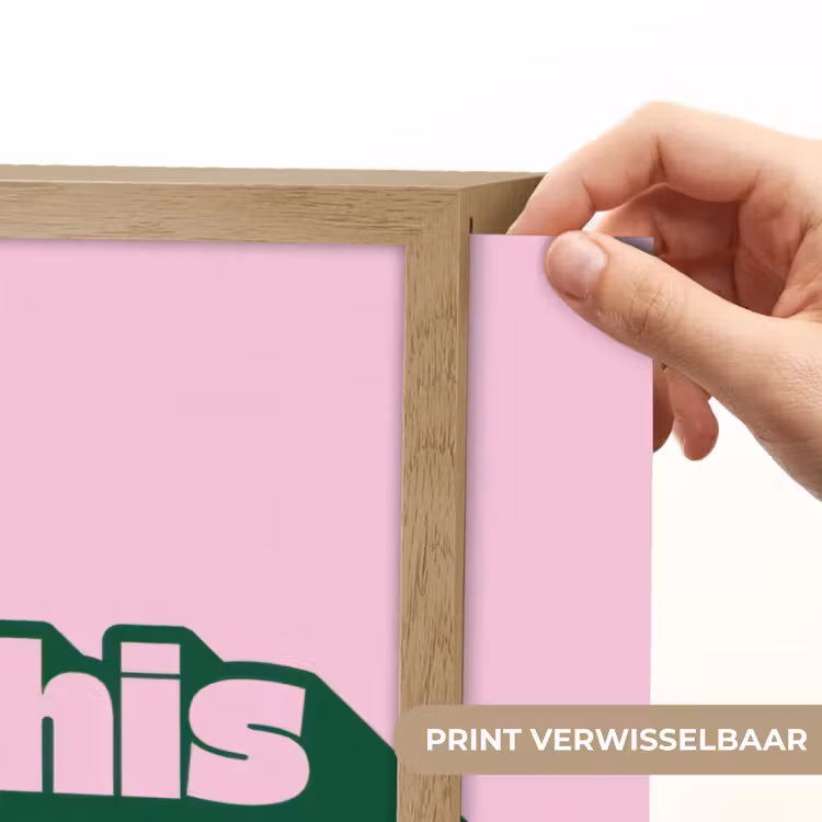 Groen - Teskt - This is art - Roze Light Box met batterij (Wandlamp) middel -USP_websiteprintNL