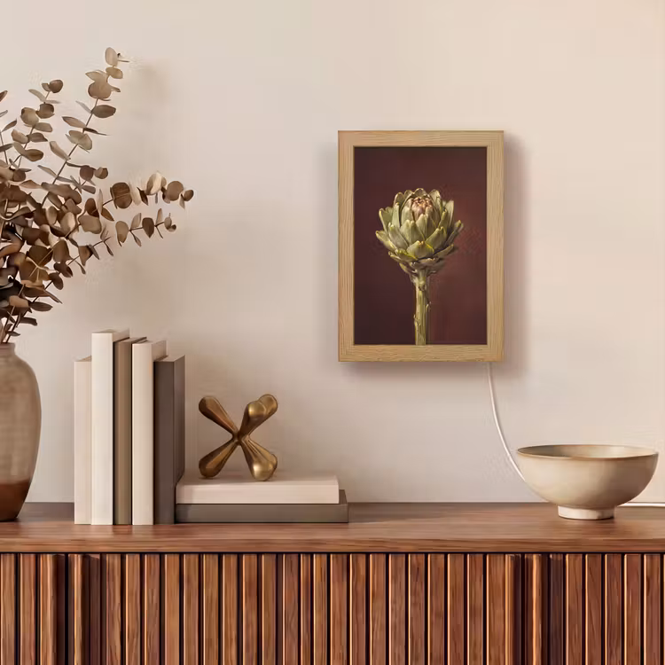 Lightbox - Wandlamp - Groente - Artisjok - Groen - Groente - Artisjok - Groen Light Box met kabel (Wandlamp) klein