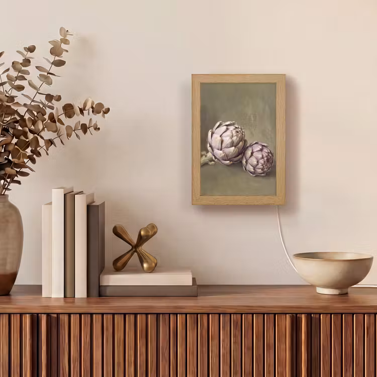 Lightbox - Wandlamp - Groente - Stilleven - Schilderij - Groente - Stilleven - Schilderij Light Box met kabel (Wandlamp) klein