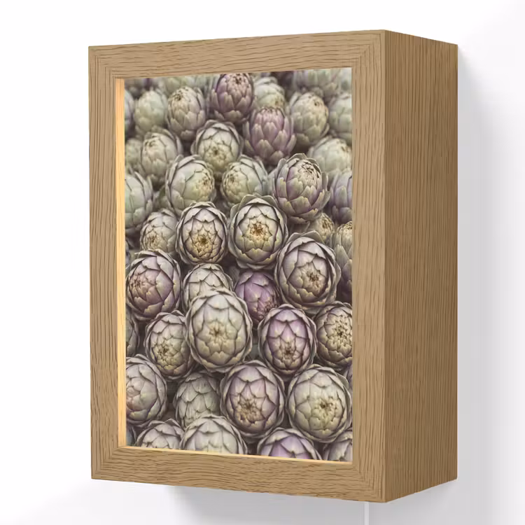 Lightbox - Wandlamp - Groenten - Vers - Eten - Groenten - Vers - Eten Light Box met kabel (Wandlamp) klein