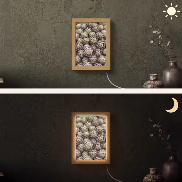 Lightbox - Wandlamp - Groenten - Vers - Eten - Groenten - Vers - Eten Light Box met kabel (Wandlamp) klein
