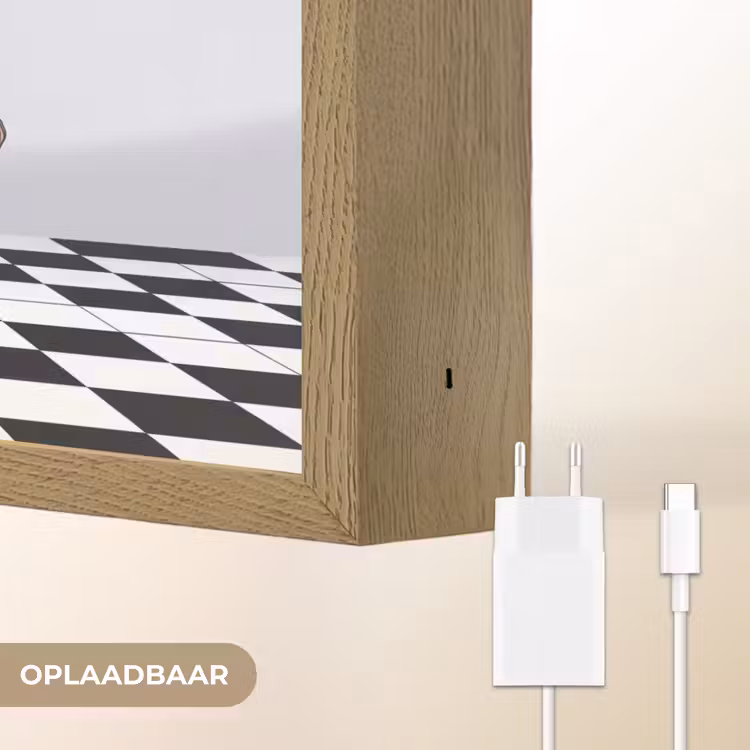 Half human, Half Coffee - Infuus - Koffie Light Box met batterij (Wandlamp) middel -USP_websiteoplaadbaarNL