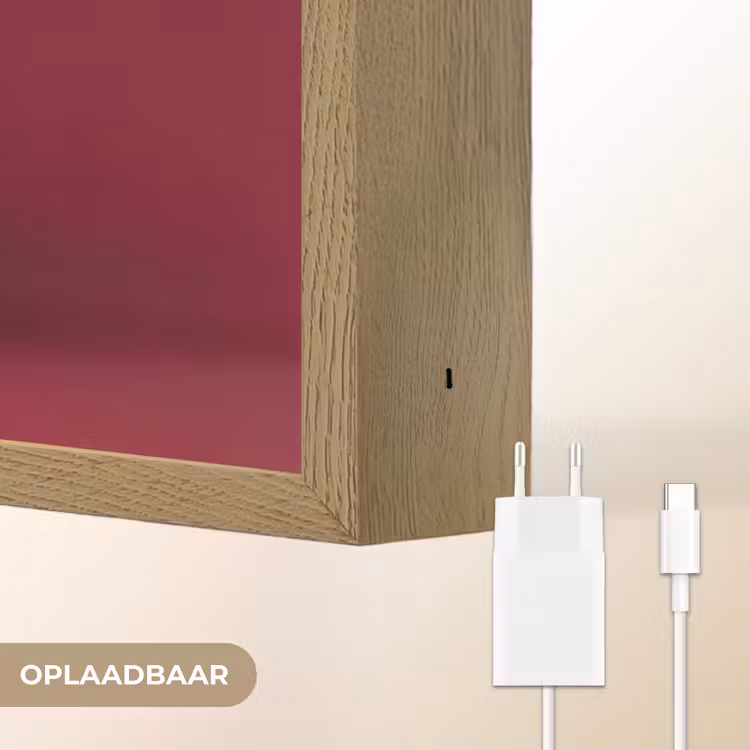Hengst - Steigert - Rood Light Box met batterij (Wandlamp) middel -USP_websiteoplaadbaarNL