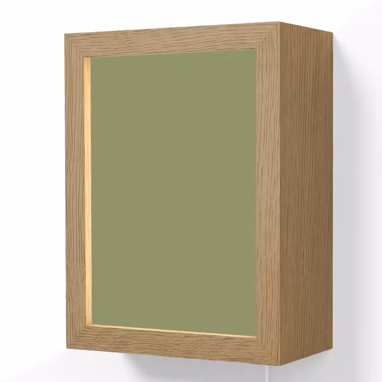 Herbal - Matcha - Groen Light Box met kabel (Wandlamp) klein 929 -3d