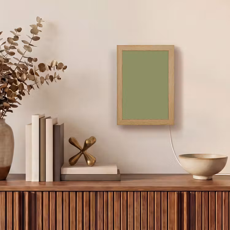 Herbal - Matcha - Groen Light Box met kabel (Wandlamp) klein 929 -sfeer2
