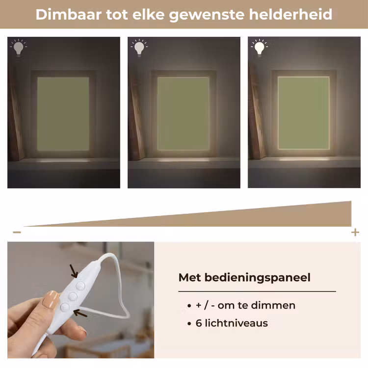 Herbal - Matcha - Groen Light Box met kabel (Wandlamp) klein 929 -USP_dimbaarNL