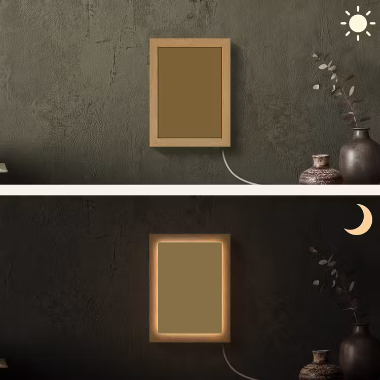 Hunter - Groen - Herfst Light Box met kabel (Wandlamp) klein 929 -sfeer3