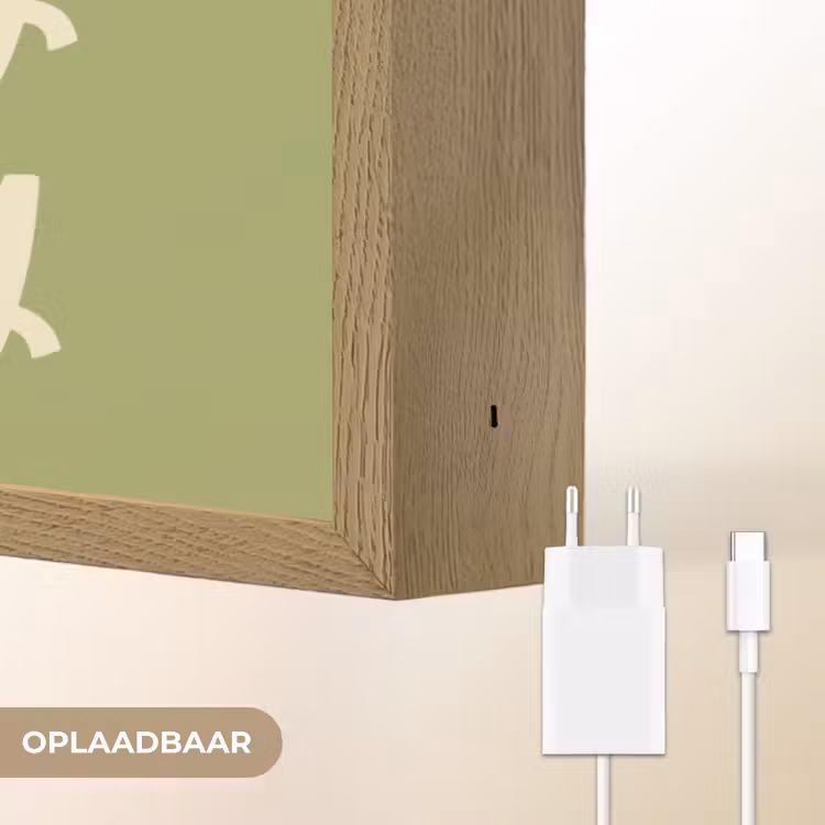 I hate everybody - Groen - Retro Light Box met batterij (Wandlamp) middel -USP_websiteoplaadbaarNL