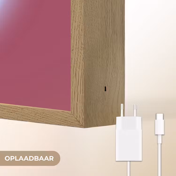 I liked it so it's mine - Neon hart - Roze Light Box met batterij (Wandlamp) middel -USP_websiteoplaadbaarNL