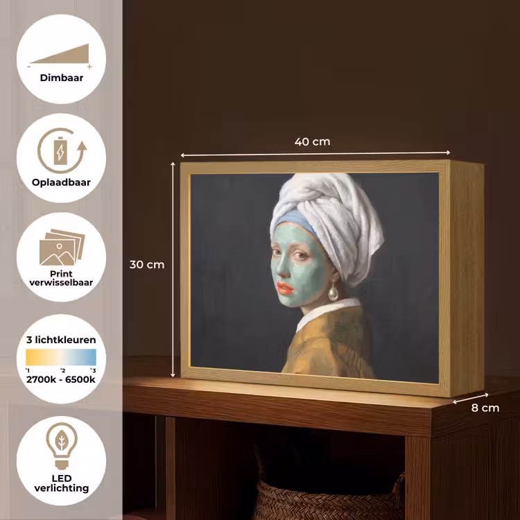 Iconisch - Modern - Kleurrijk Light Box met batterij (Wandlamp) middel -USP_websiteoverzichtNL