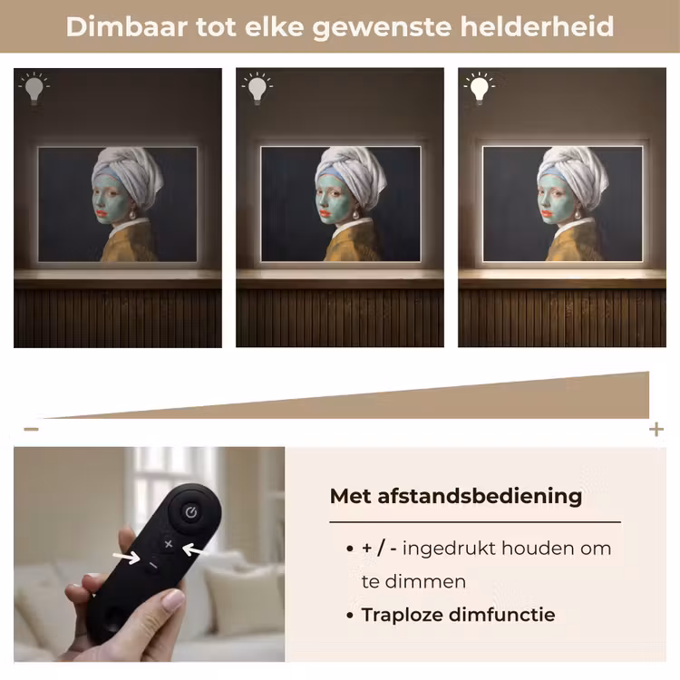 Iconisch - Modern - Kleurrijk Light Box met batterij (Wandlamp) middel -USP_dimbaarNL