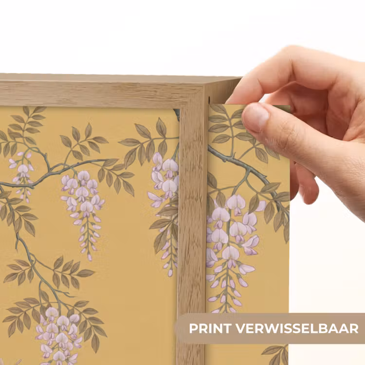 IJsvogels - Bloesem - Geel Light Box met batterij (Wandlamp) middel -USP_websiteprintNL