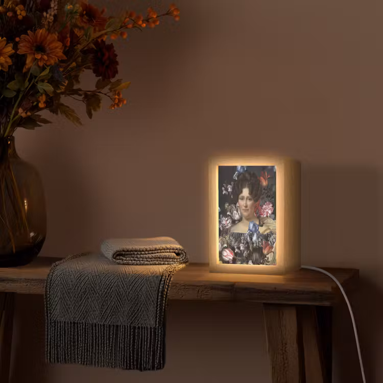 Johanna Henriette Engelen - Dubois Drahonet - Bloemen Light Box met kabel (Wandlamp) klein -sfeer4