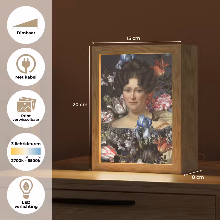 Johanna Henriette Engelen - Dubois Drahonet - Bloemen Light Box met kabel (Wandlamp) klein -USP_websiteoverzichtNL