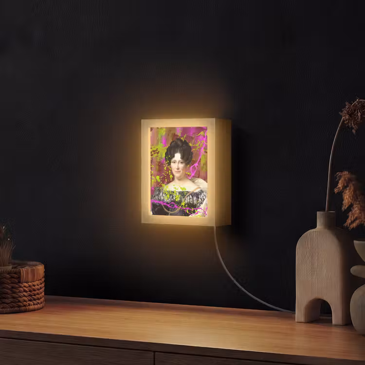 Johanna Henriette Engelen - Dubois Drahonet - Neon Light Box met kabel (Wandlamp) klein -sfeer1