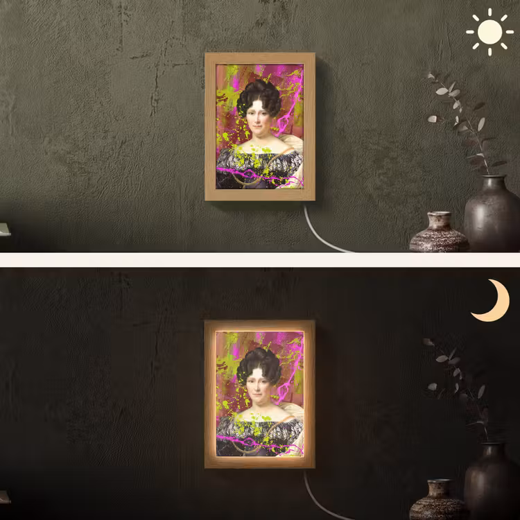 Johanna Henriette Engelen - Dubois Drahonet - Neon Light Box met kabel (Wandlamp) klein -sfeer3