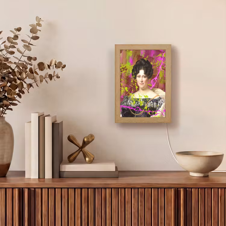 Johanna Henriette Engelen - Dubois Drahonet - Neon Light Box met kabel (Wandlamp) klein -sfeer2