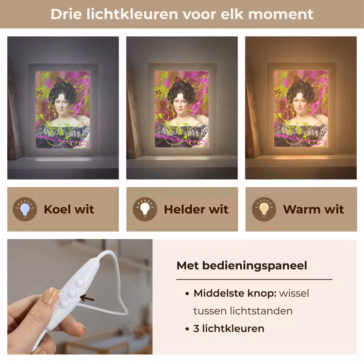 Johanna Henriette Engelen - Dubois Drahonet - Neon Light Box met kabel (Wandlamp) klein -USP_lichtkleurNL