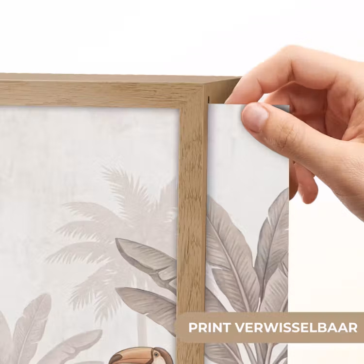Jungle - Dieren - Palmbomen Light Box met batterij (Wandlamp) middel -USP_websiteprintNL