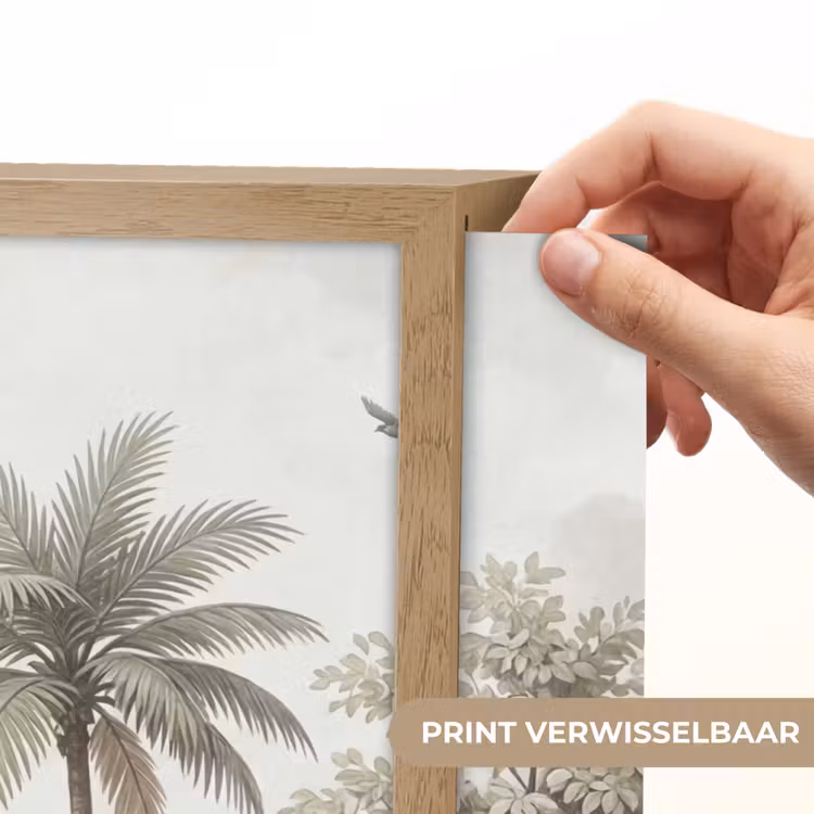 Jungle - Palmbomen - Natuur Light Box met batterij (Wandlamp) middel -USP_websiteprintNL