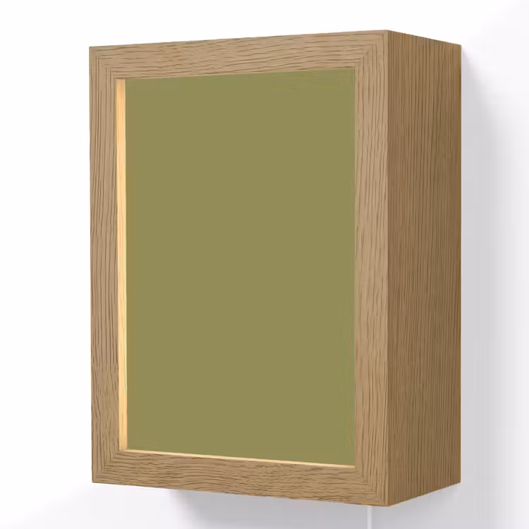Juniper - Groen - Organisch Light Box met kabel (Wandlamp) klein 929 -3d