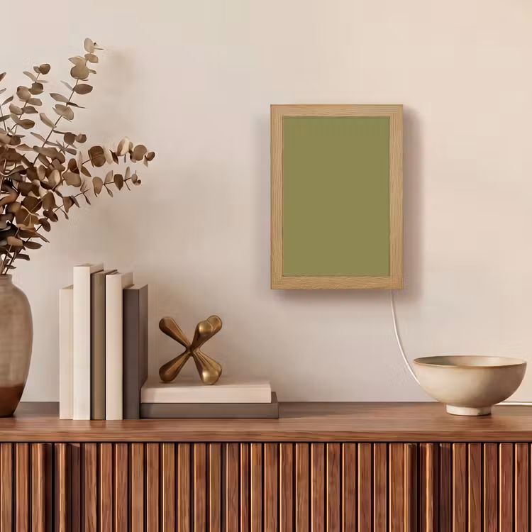 Juniper - Groen - Organisch Light Box met kabel (Wandlamp) klein 929 -sfeer2