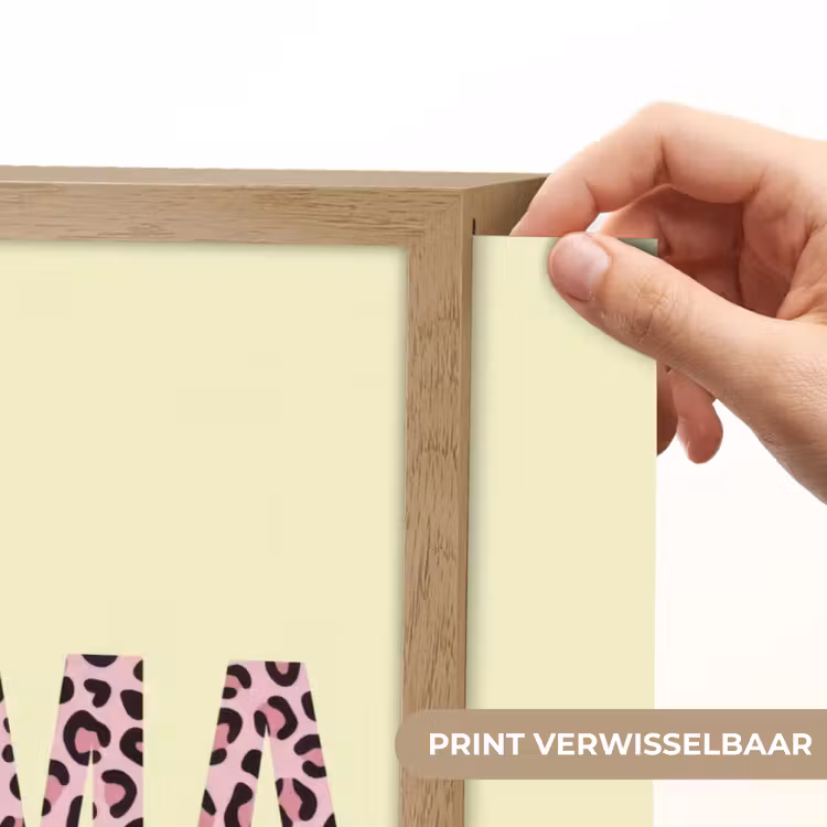 Karma - Luipaardprint - Geel Light Box met batterij (Wandlamp) middel -USP_websiteprintNL