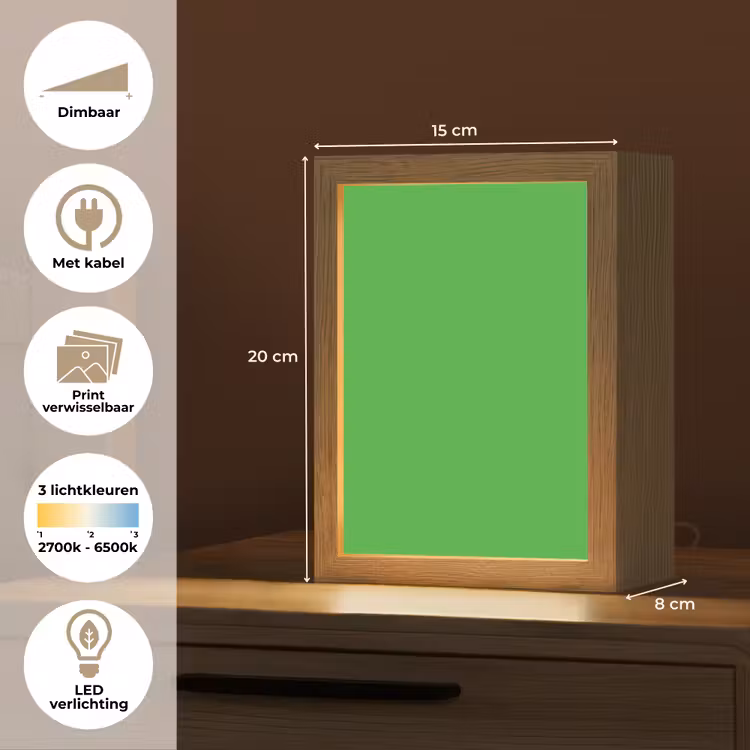 Kelly - Green - Groen Light Box met kabel (Wandlamp) klein 929 -USP_websiteoverzichtNL