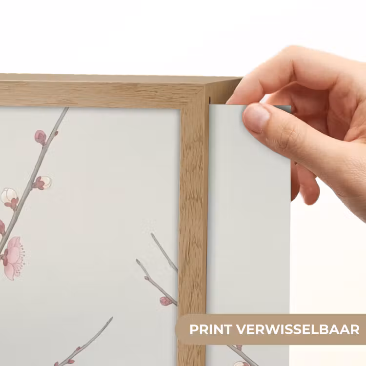 Kersen - Bloesem - Groen Light Box met batterij (Wandlamp) middel -USP_websiteprintNL