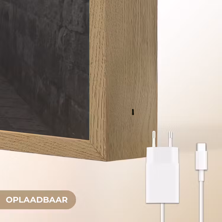 Kind - Vogel - Straat - Zwart-wit - Spelen Light Box met batterij (Wandlamp) middel -USP_websiteoplaadbaarNL