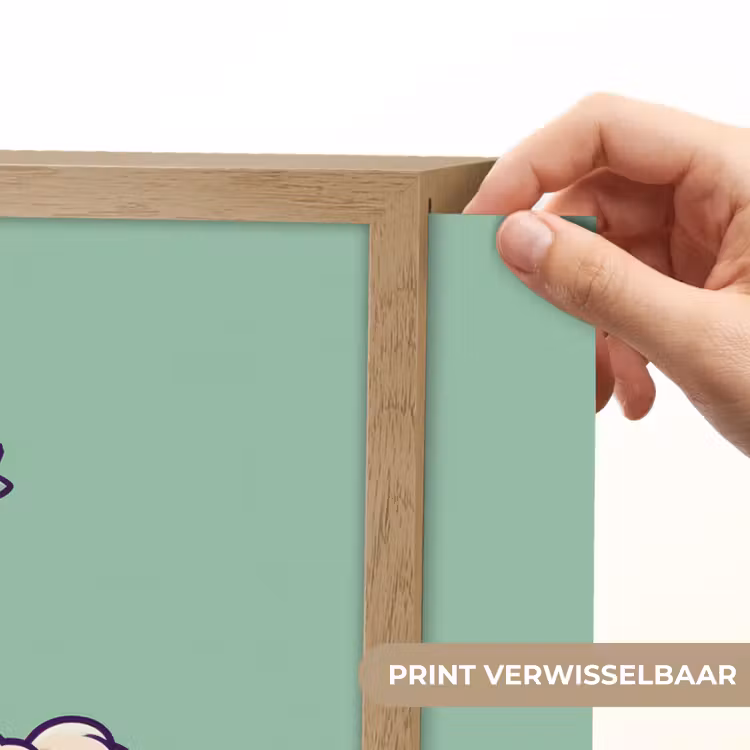 Alpaca - Groen - Bloemendiadeem Light Box met batterij (Wandlamp kind) middel -USP_websiteprintNL
