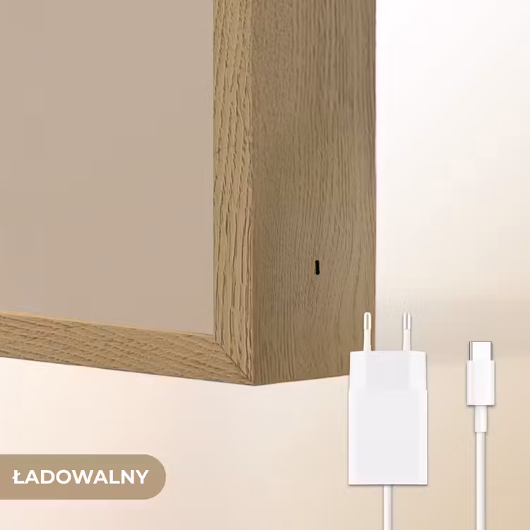 Beer - Witte bloemen - Knus Light Box met batterij (Wandlamp kind) middel -USP_websiteoplaadbaarNL
