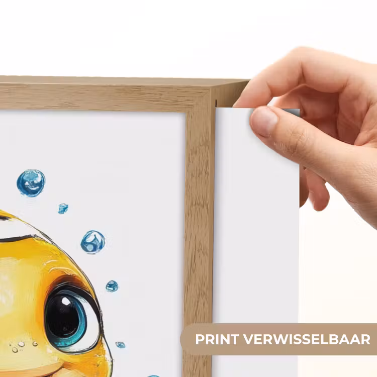 Clownvis - Oranje - Vis - Water Light Box met batterij (Wandlamp kind) middel -USP_websiteprintNL